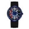 Cross-Border Trendy Watches for Men, Cool Quartz Watches, Waterproof Men's Wheel Series Dials, Casual Mesh Belts for Men