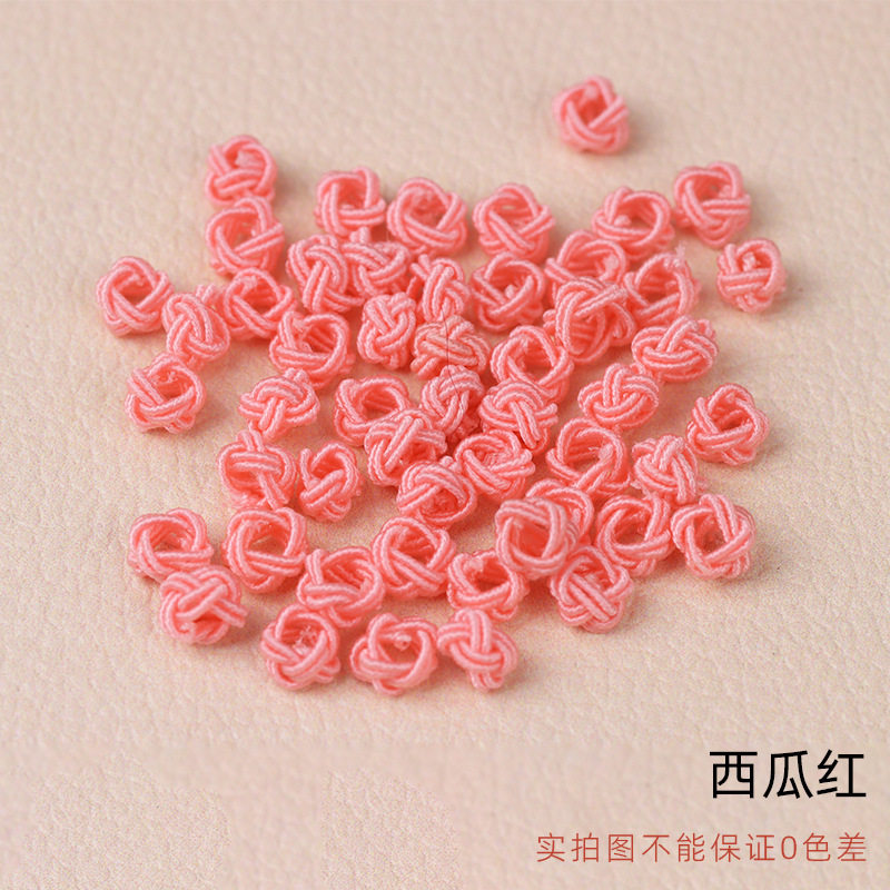 手编菠萝球菠萝扣菠萝结 纽扣结手链项链绳收尾扣diy饰品配件批发