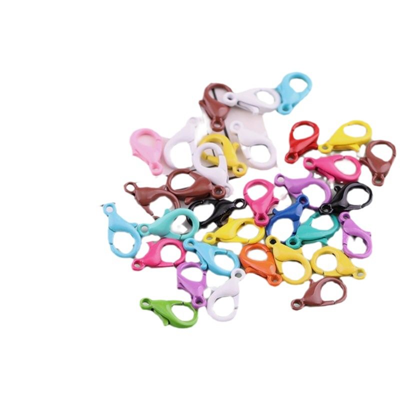 DIY accessories 302 small metal color alloy paint Macaron lobster key chain