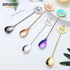 Cross-Border Creative European and American Tableware Amazon Halloween 304 Stainless Steel Coffee Dessert Stirring Spoon High-Value Spoon