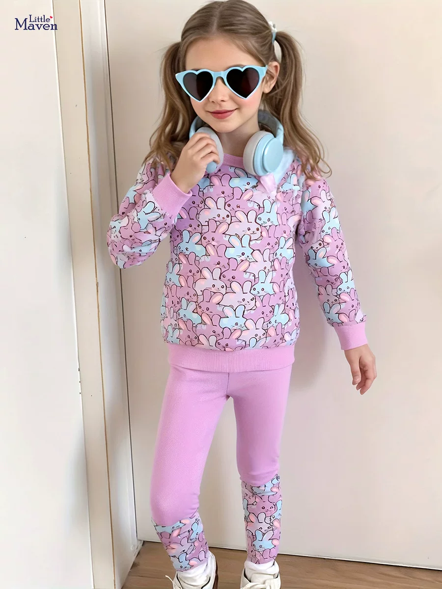 Autumn Girls' Set, Cartoon Cute Kids' Outfit, [Style] Long-sleeve Kids' Set