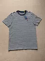 Striped navy blue
