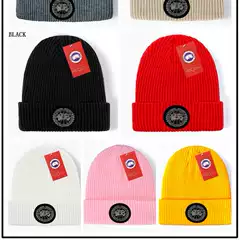 Knitted Hat Embroidered Letters Trendy Winter Fashion Warm Dome Stretch Men's Cold Hat