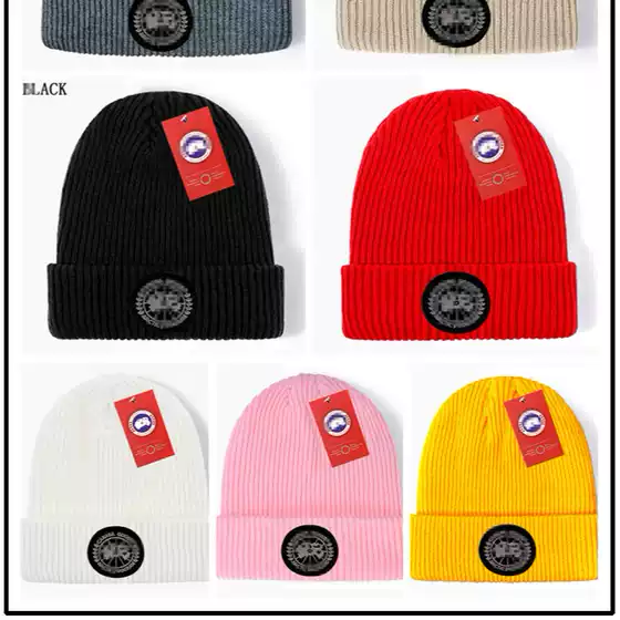 Knitted Hat Embroidered Letters Trendy Winter Fashion Warm Dome Stretch Men's Cold Hat