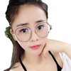 Anti-Blue Light Lens Polygonal Irregular Kickoff Flat Lens Women's Trendy Pendant Glasses Frame for myopia