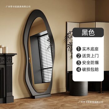 Second-Hand Full-Length Mirror, Home Floor-To-Ceiling Mirror, Internet Celebrity Special-Shaped Mirror, Wall-Mounted High-End Dressing Mirror, Bedroom Fitting Mirror