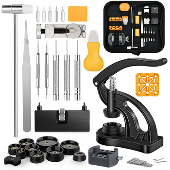 72-Piece Watch Repair Kit with Watch Tools for Opening Cases, Removing Back Covers, and Disassembling Professional Mechanical Watches