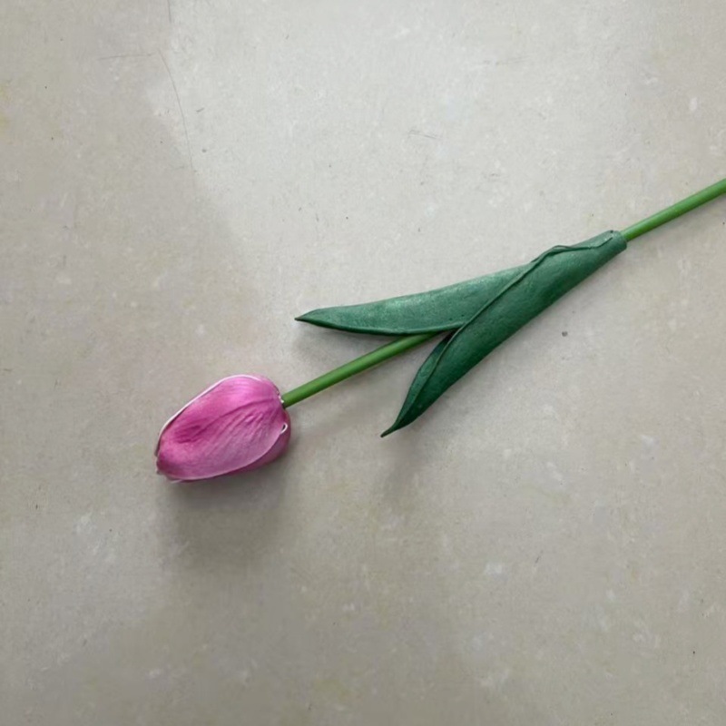 pu郁金香仿真花假花婚庆派对居家装饰花跨境外贸花卉厂家批发