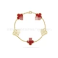 Red shell diamond bracelet