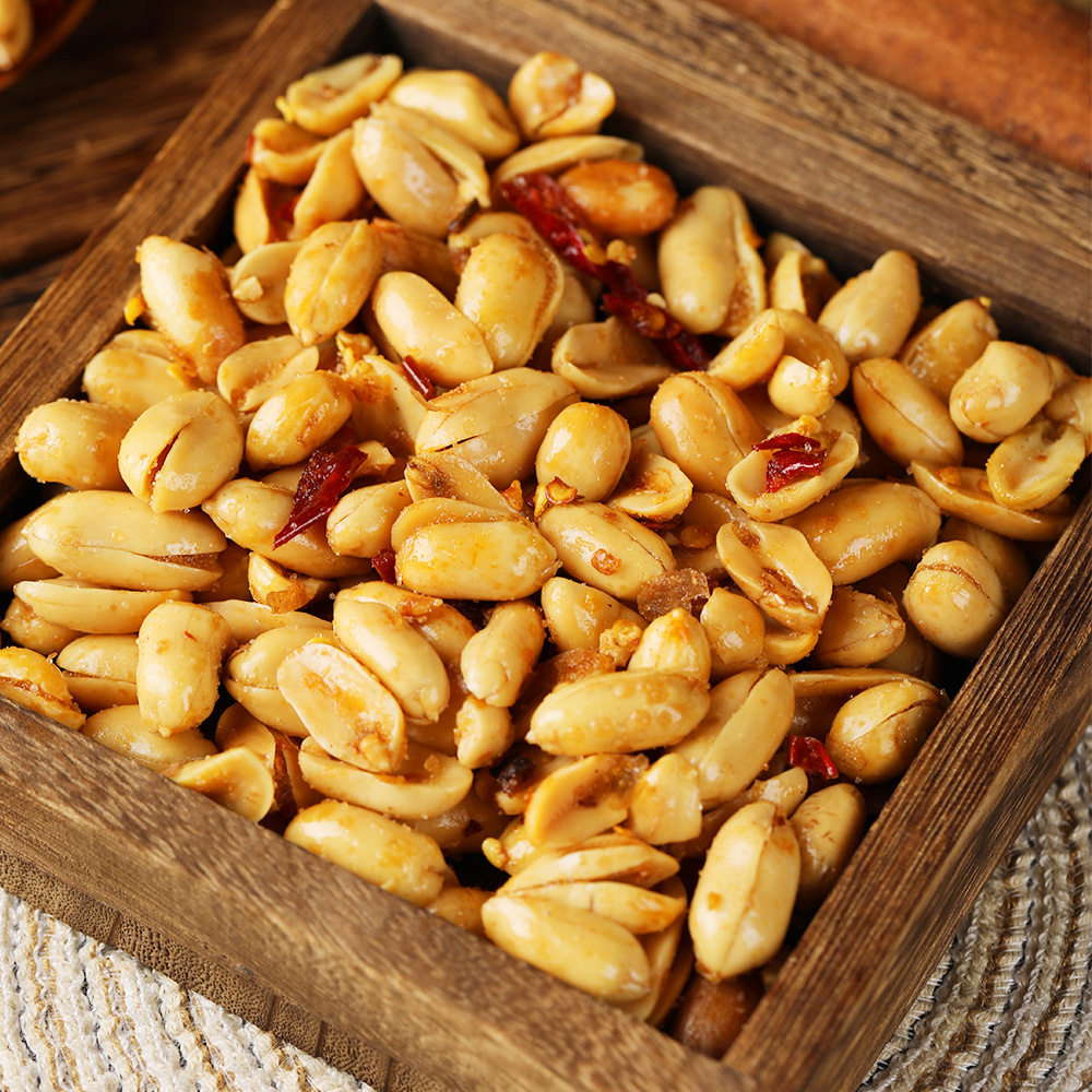Sizhuo Jing Major Grain Spicy Peanuts Snack for Late Night Snacking 100g