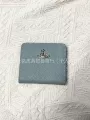 Linen blue lychee grain 80% off cardholder