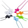 Trendy Joker Color Silicone Cross Necklace Vintage Men's and Women's Rubber Love Lock Sword Pendant Necklace