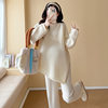 Maternity Sweater Autumn and Winter New Style Irregular Lazy Style Loose Slimming Knitted Top for Pregnant Women