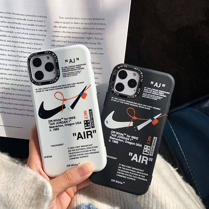 Phone14por phone case 16Pro silicone NIKE fashion brand broken hook 15 anti-fall 118Plus men's and women's soft case