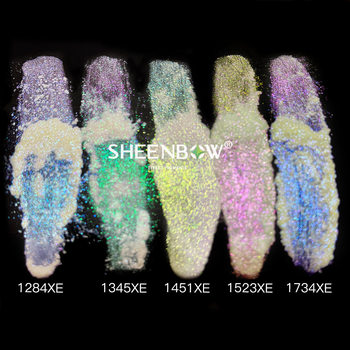 Xin Platinum Net red beauty makeup nail art fairy Aurora powder human fish powder magic fairy powder nail art ice transparent Aurora powder 1G