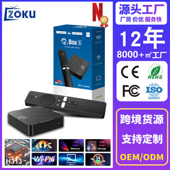 Cross-Border Popular Network Set-Top Box H313 Android 16 Smart Video Player 8Gb Wifi6 Tv Box
