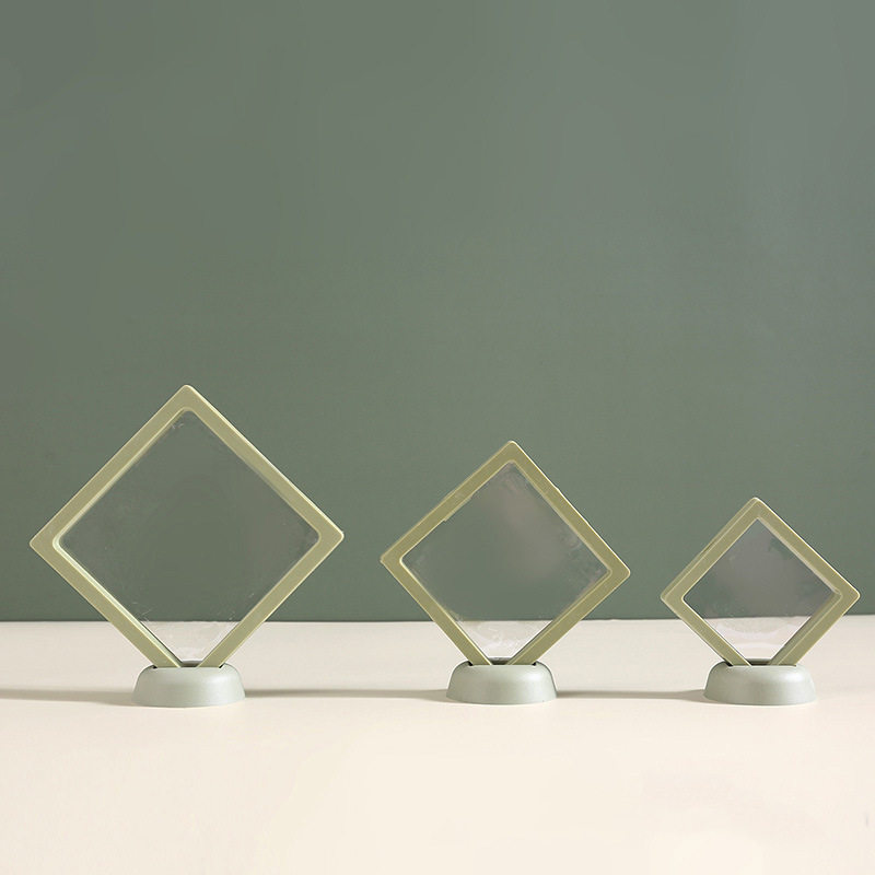 Household Transparent Storage Box Anti-oxidation PE Film Suspension Packaging Box Jewelry Jewelry Necklace Earrings Ring Display Box