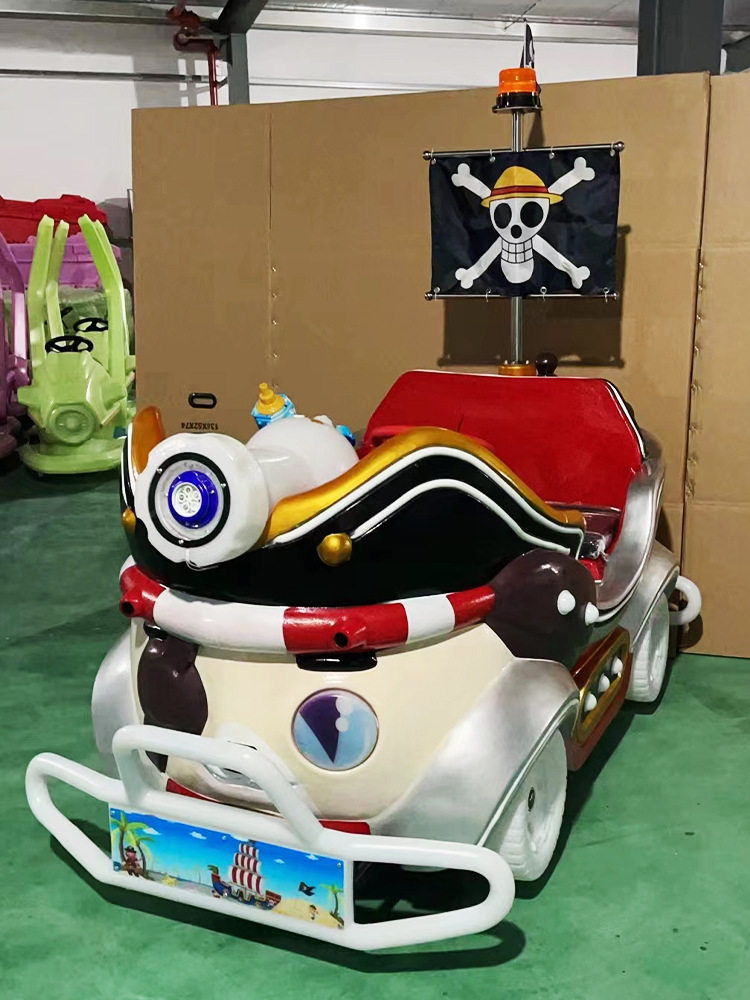 Square amusement car night market stall children bumper car New luminous double parent-child electric go-kart off-road vehicle