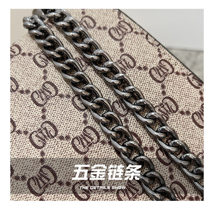 New Cross-Border Dionysus Bag Fashion Trend Retro Printed Chain Bag Popular Armpit Bag Cross-Body Shoulder Bag Women's Bag 5 O1CN01qEBFwP1IhF4N56Nko !!2221129960924 0 cib