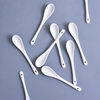 Ceramic spoon coffee spoon seasoning stirring pure white spoon wholesale advertising Cup ceramic spoon factory direct wholesale