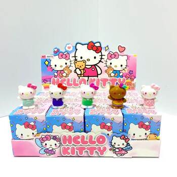 New Kt Cat Summer Rainbow Candy Series Cute Doll Blind Bag Blind Box Cute Ornament Hand Figure Little Girl Gift