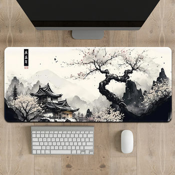 Amazon cross-border mouse pad wholesale thick lock edge computer desk pad office learning pad oversized non-slip keyboard pad