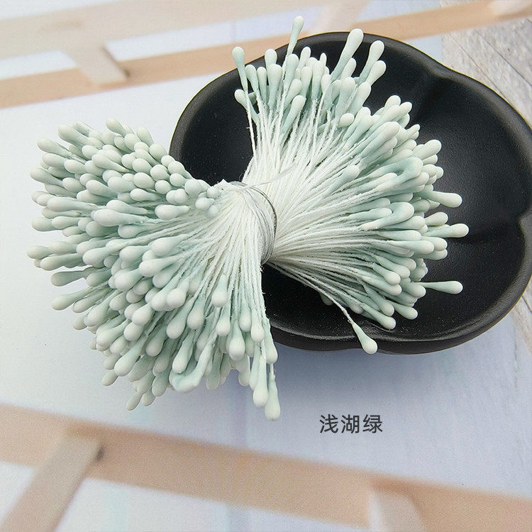 批发韩版手工DIY头饰发饰高仿真花蕊材料2mm哑光圆火柴头花心花蕊