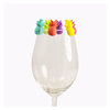 Creative party wine glass juice recognizer glass goblet resolution Mark Mark silicone pineapple wine glass Mark