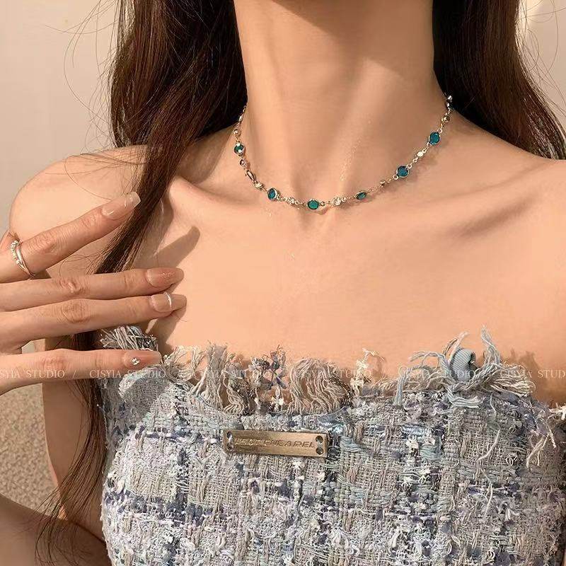 2025 Fresh Summer Cool Double-Layer Butterfly Necklace Accessories Luxury Niche Hot Girl Choker Clavicle Chain Necklace