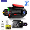 A68 HD 1080P driving recorder with WIFI mobile phone interconnection car front car double lens rotating lens