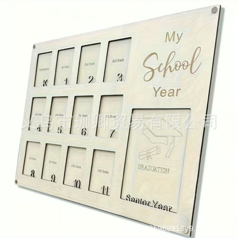 Cross Border School Years Photo Frame Graduation Wooden Photo Frame Photo Collage Gift