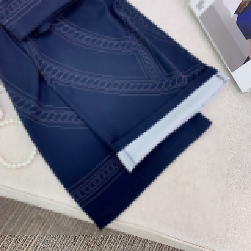 Quần ống rộng nữ cạp cao họa tiết ngựa, vải cotton co giãn nhẹ, phong cách thanh lịch — [Phiên bản đường mỏng hiện đại màu trắng sông băng] 8 điểm, [Phiên bản đường mỏng hiện đại màu xanh jazz] 8 điểm, [Phiên bản mỏng hiện đại màu xanh jazz] quần, [Phiên bản Thin Line hiện đại Glacier White] Quần