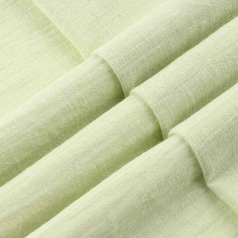 In Stock 120g Washed Slub Fabric, 100% Cotton Slub Fabric, Children's Clothing Shirt, Horse Face Skirt, Fashion Pure Cotton Fabric