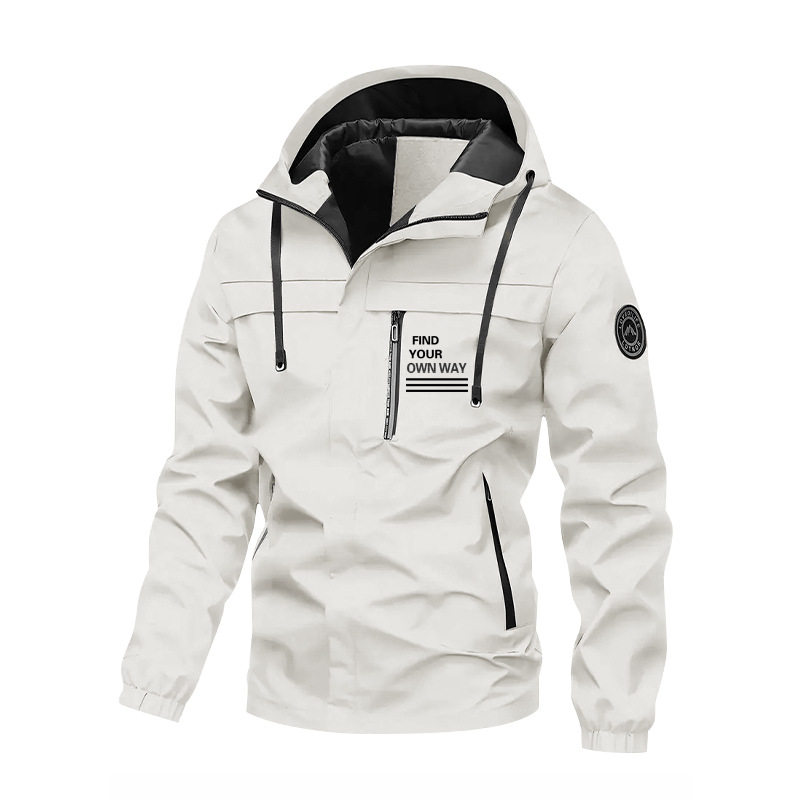 Spring men's new outdoor jacket jacket trendy brand trend fashion sports hooded jacket