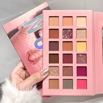 [Cross-Border Exclusive] Desert Eyeshadow Rose Color 18 Color Eyeshadow Palette Factory Matte Dubai Eyeshadow Palette