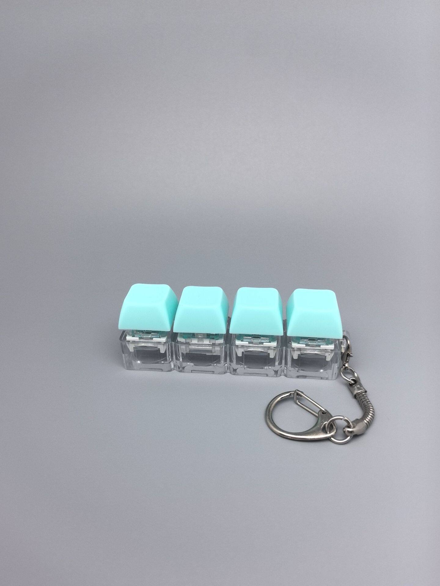 四键马卡龙按键解压玩具钥匙扣键盘办公摸鱼按键解压玩具跨境