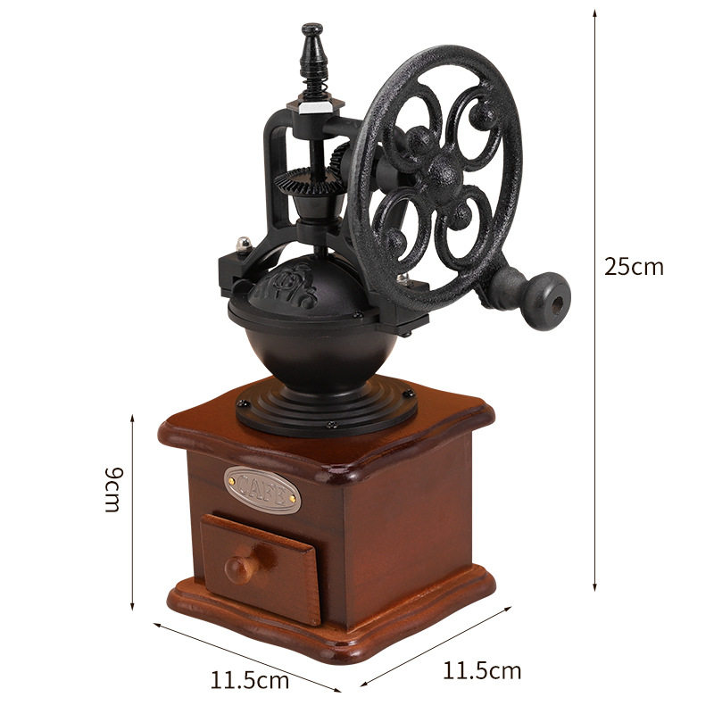 Manufacturer Wholesale Hand-Cranked Coffee Grinder Retro Coffee Grinder Coffee Machine Hand-Cranked Coffee Grinder Supports Oem