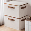 New Tianshan Cotton and Linen Zipper Storage Box Household Bedroom Seasonal Storage Box Dormitory Clothes and Pants Storage Box
