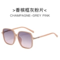 Champagne framed powder flakes