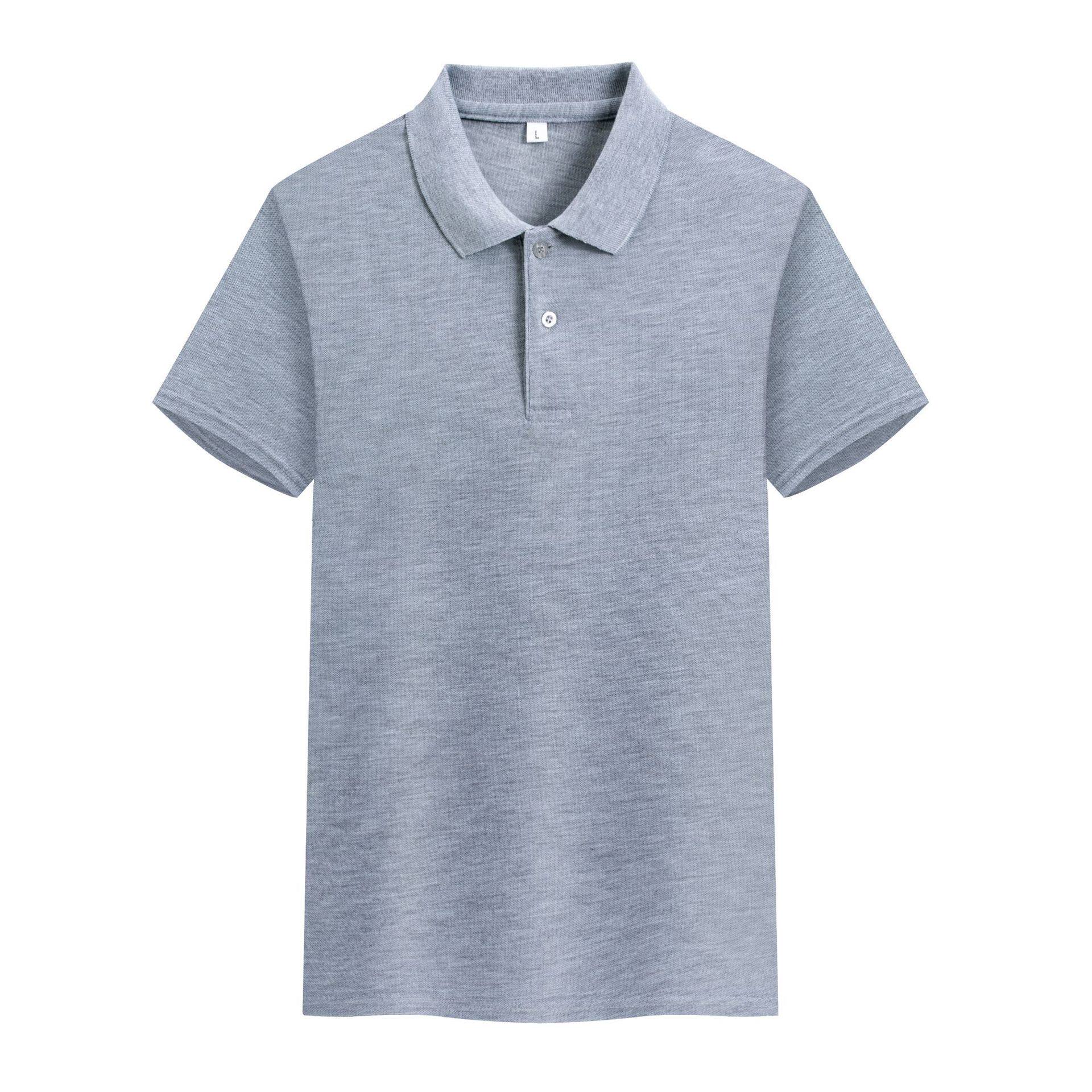 翻领广告衫印字纯棉短袖男Polo衫工作服定制印logo餐饮文化衫刺绣