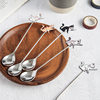 Creative 304 stainless steel cute fun fish cat Spoon restaurant dessert coffee spoon honey mixing spoon fruit fork