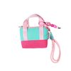 Dopamine Pink Mini Handbag Headphone Bag Storage Box Data Cable Protective Cover Organizer Bag Coin Card Holder Trendy
