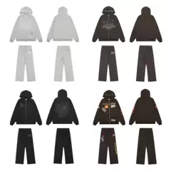 Broken Planet Broken Planet Foam Printed Fleece Suit Loose Zipper Jacket Trendy Casual Pants