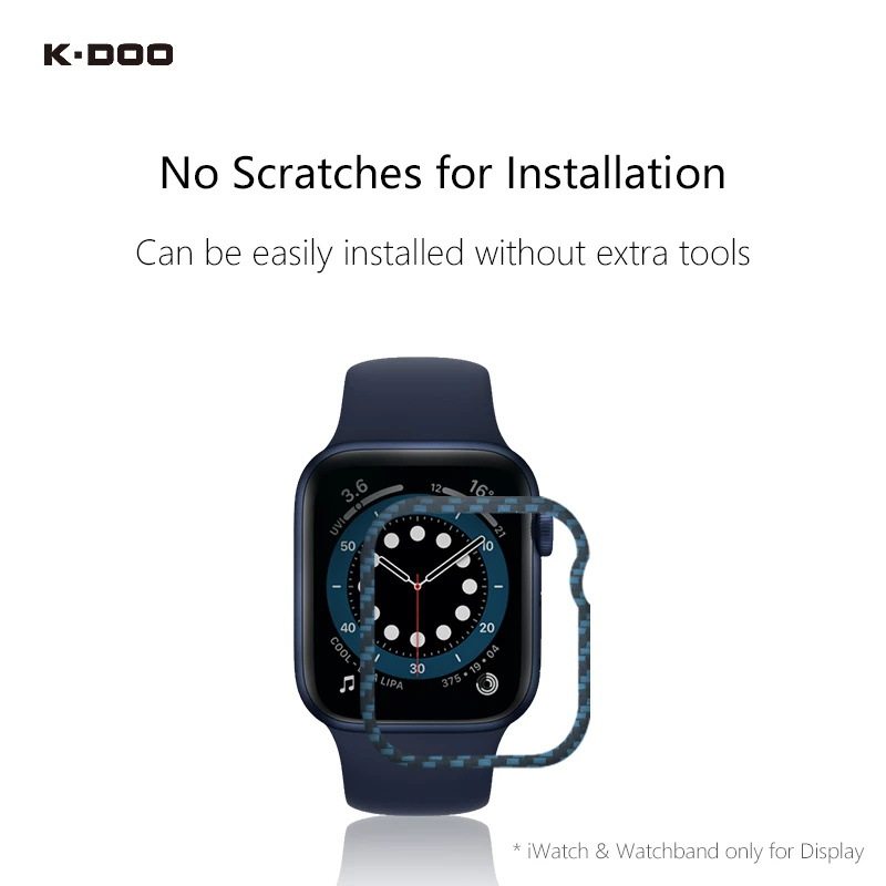 K-DOO Kevlar carbon fiber watch case for Watch6/4/SE5 Apple Watch case