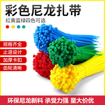 Nylon Cable Ties, Colorful, 3*100*150*4*150*200*5*250*300*8, Gardening Bundling, Hot-Selling, Environmentally Friendly