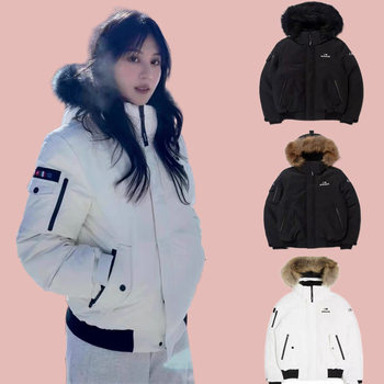 In-Stock Korean Ider down Jacket for Men and Women, Winter Zang Yuna Style Short Parka, Goose Down, Warm