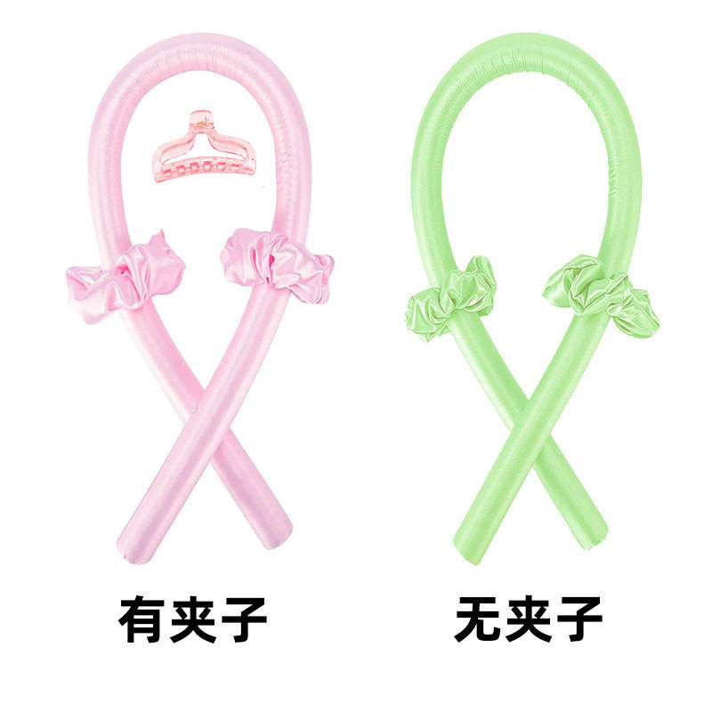 RUDAN Amazon Lazy Sleep Foam Sponge Hair Curler Big Wave Hair Ring Set No Heat Curling Wand