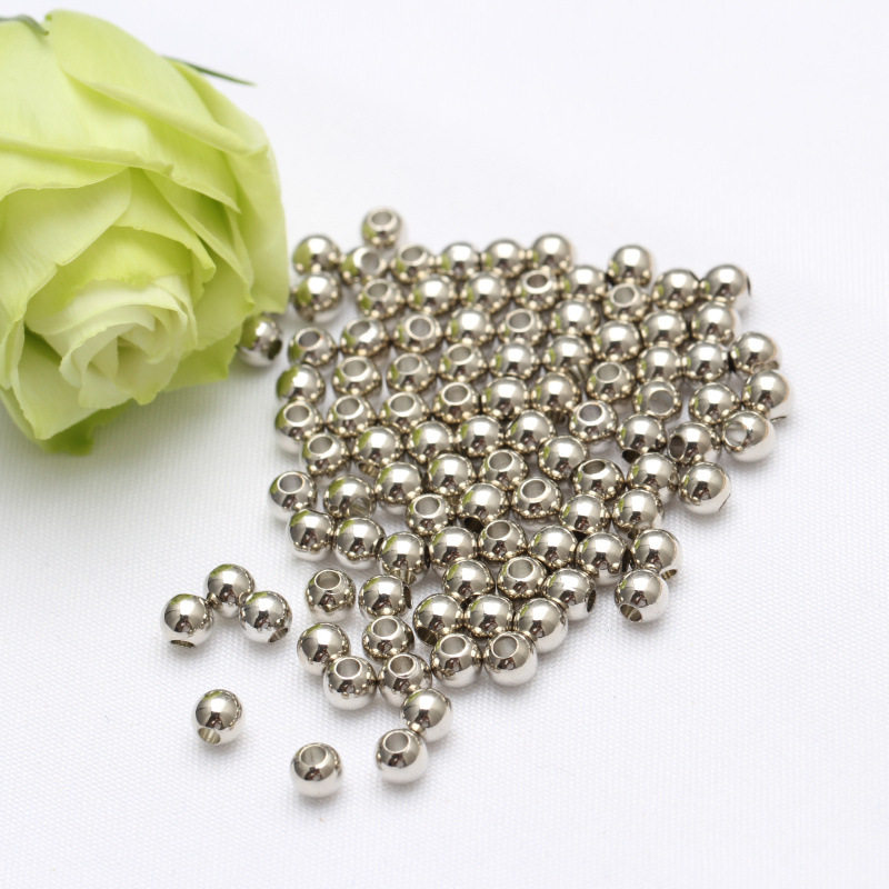 diy饰品手工串珠散珠 14K包金保色珠转运珠隔珠小金珠 光面实心珠