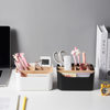 Creative compartment storage box removable bamboo partition desktop stationery office sundries finishing cosmetics storage