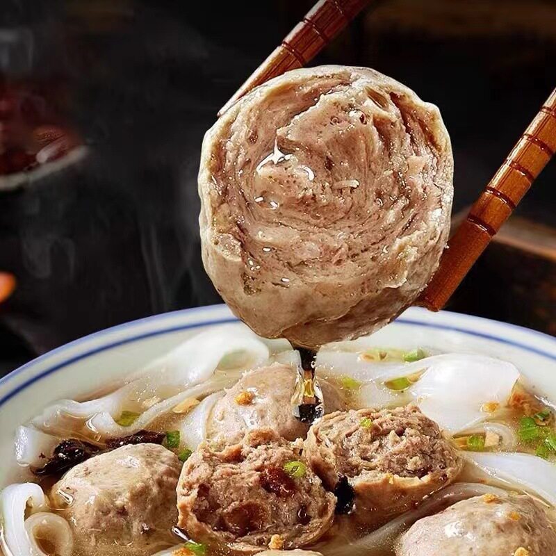 Authentic Chaozhou Shantou Specialty Beef Meatballs and Tendon Meatballs, Hand-Made, Essential Ingredients for Hot Pot and Barbecue